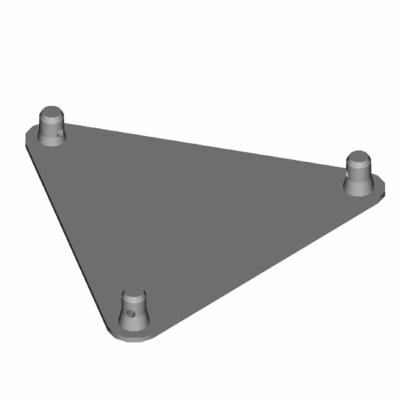 DURA TRUSS DT 43 BPM Base plate with half connectors male